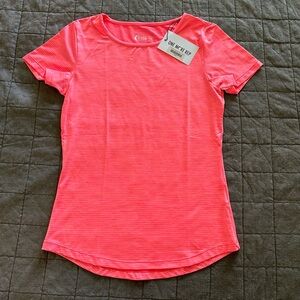 ZYIA Flamingo Stripe Short Sleeve T (NWT)